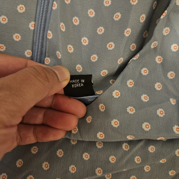 Made in Korea Daisy Bluish-Green Dress - Picture 9 of 10